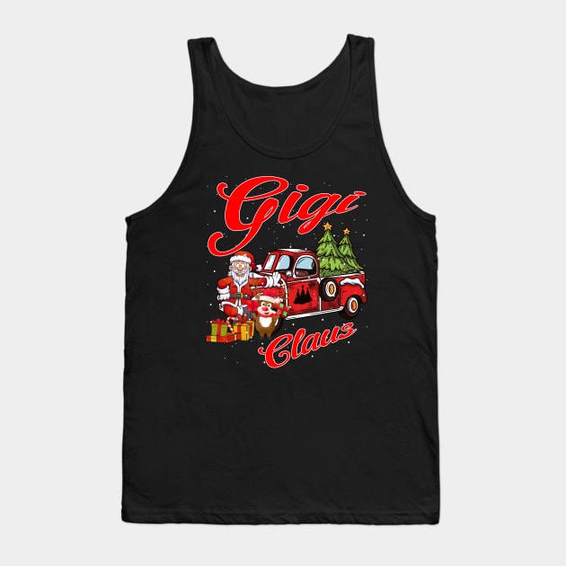 Gigi Claus Santa Car Christmas Funny Awesome Gift Tank Top by intelus